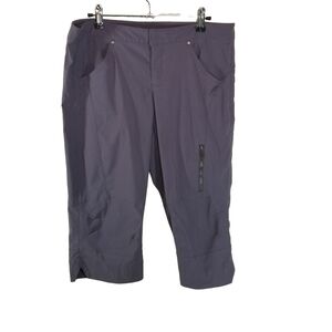 Athleta Commuter capri hiking trail plum purple cropped pants